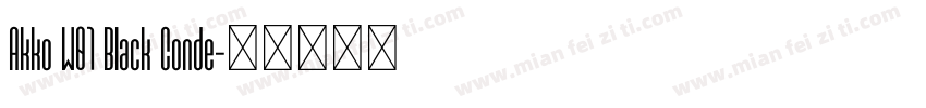 Akko W01 Black Conde字体转换